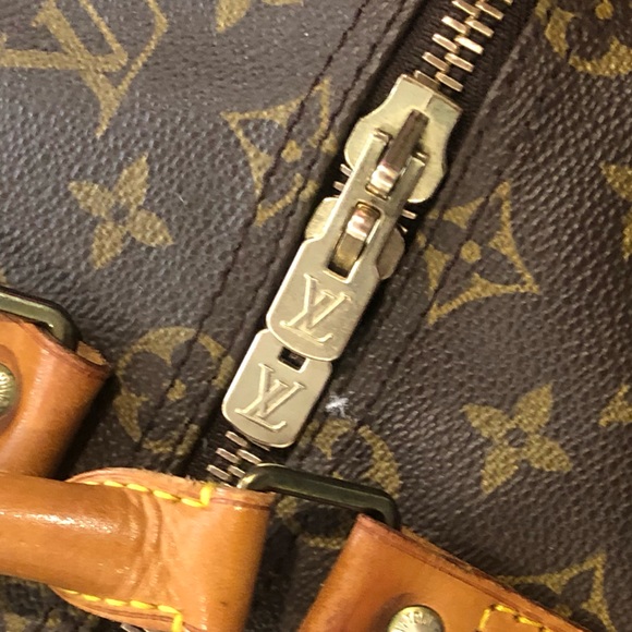 LOUIS VUITTON KeepAll LV 50 Boston Weekend Shoulder Bag Crossbody Tote Authentic - Picture 2 of 16